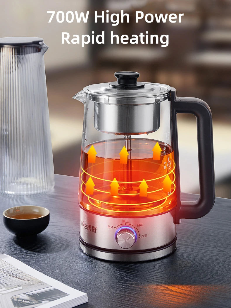 1.3L Electric Kettle Automatic Steam Spray Teapot with Filter Multifunctional Glass Teapots Thermo Pot Home Boil Water Kettle