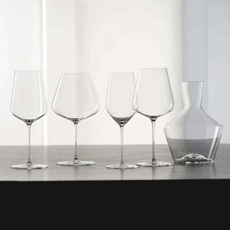 New Burgundy Bordeaux Style Light Luxury Wine Glass Ultra-thin Craftsmanship Slim Cup Stems Birthday Party Bar Classics Goblet