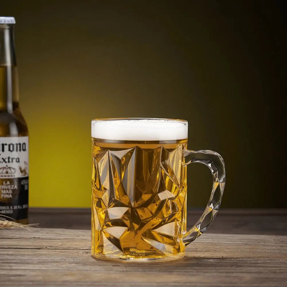 Clear Beer Mug Plastic Unbreakable Breakfast Milk Coffee Juice Water Cup Barware Drinkware for Home Party Bar KTV Beer Mug 맥주잔