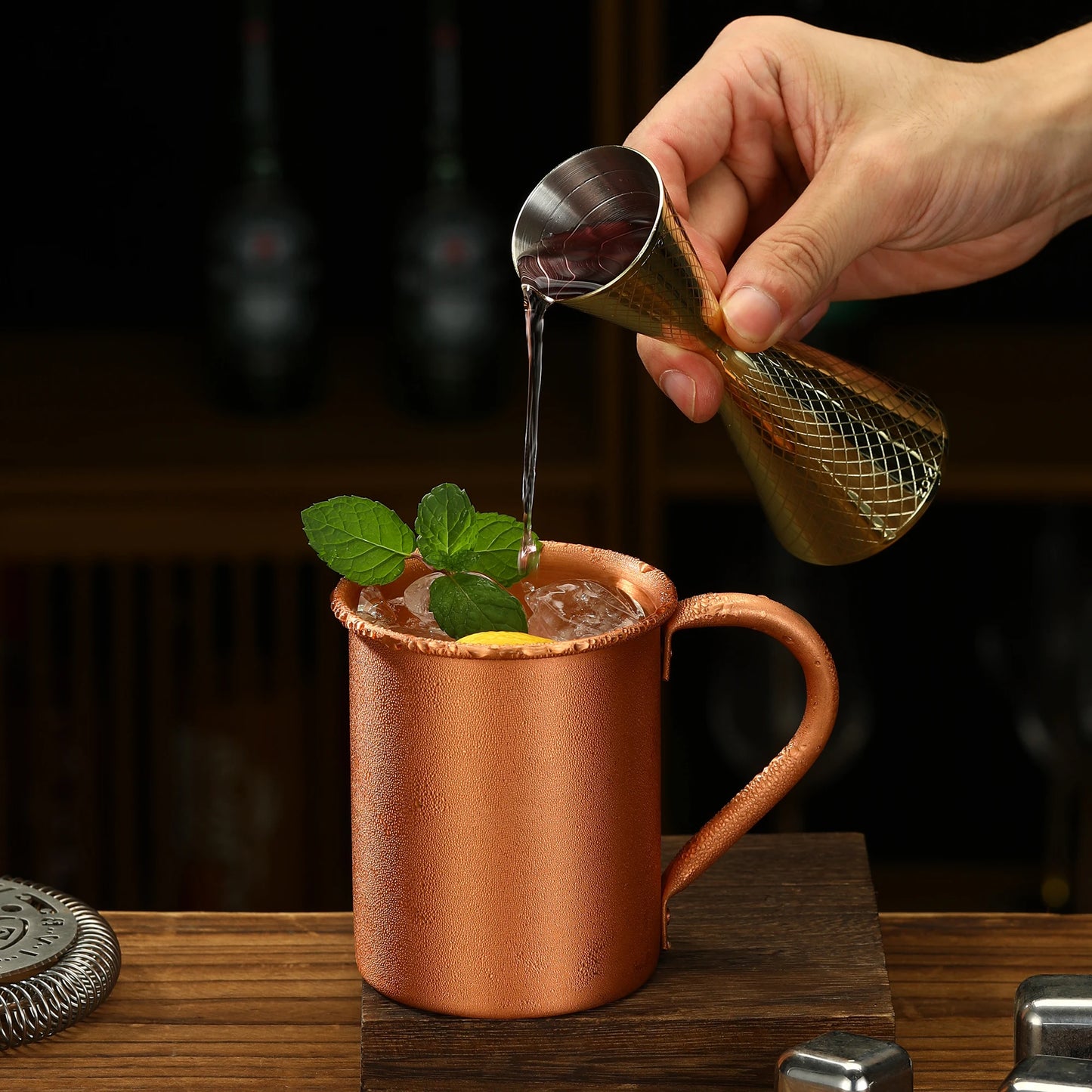 400ml 13.3oz 100% Copper Moscow Mule Mug Durable Coppery Beer Mugs Coffee Mug Milk Cup Pure Copper Cup Drinkware