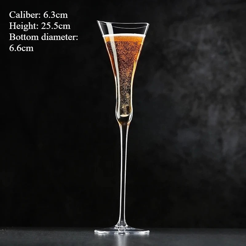 1/2PC Crystal Champagne Glasses Sparkling Wine Goblets Cinched Waist Wide Mouth Creative  Champagne Glasses Cocktail Glasses