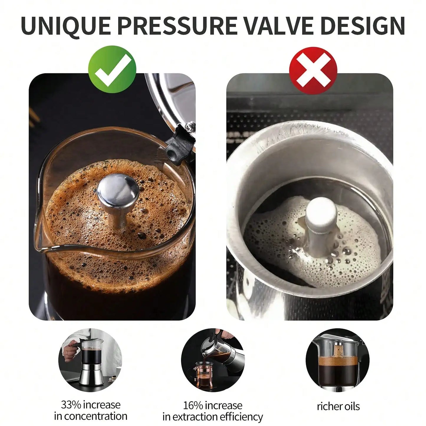 4/6/9Cup Coffee Maker Stainless Steel Espresso Maker Mocha Pot Espresso Maker For Home Kitchen Camping