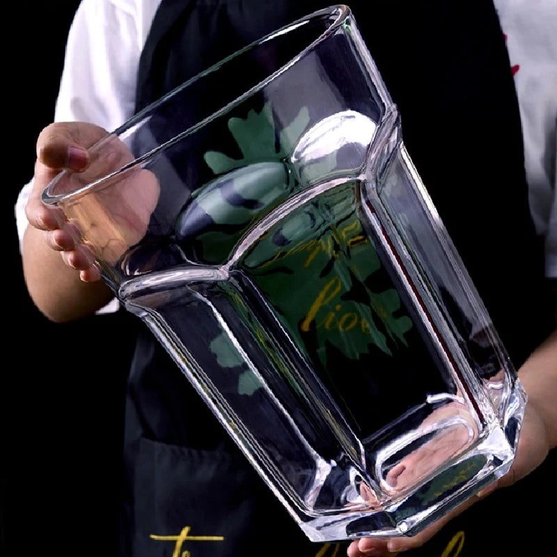 4200ML Giant Glass Cup Transparent Beer Mug Creative Large-capacity Glass Home Decoration Glass Container Birthday Gift