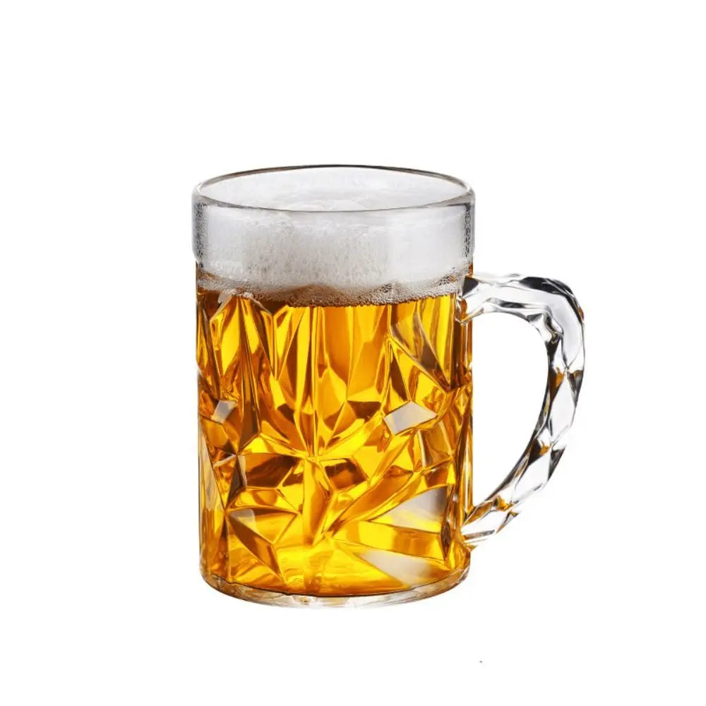 Clear Beer Mug Plastic Unbreakable Breakfast Milk Coffee Juice Water Cup Barware Drinkware for Home Party Bar KTV Beer Mug 맥주잔