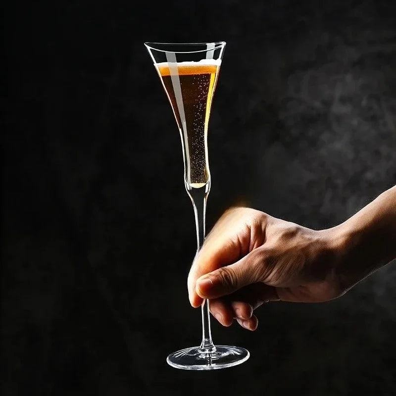 1/2PC Crystal Champagne Glasses Sparkling Wine Goblets Cinched Waist Wide Mouth Creative  Champagne Glasses Cocktail Glasses