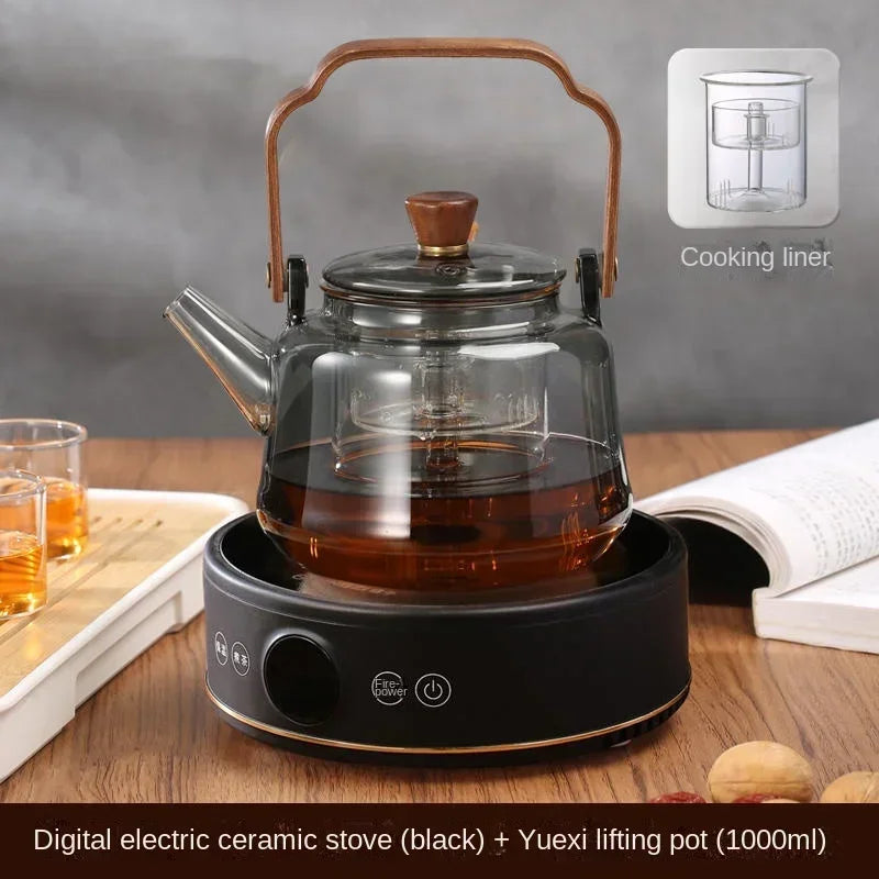 220V YANGZI Electric Tea Stove/Tea Boiler,Small Tabletop New Vintage Style, Ideal for Traditional Tea Ceremony AN