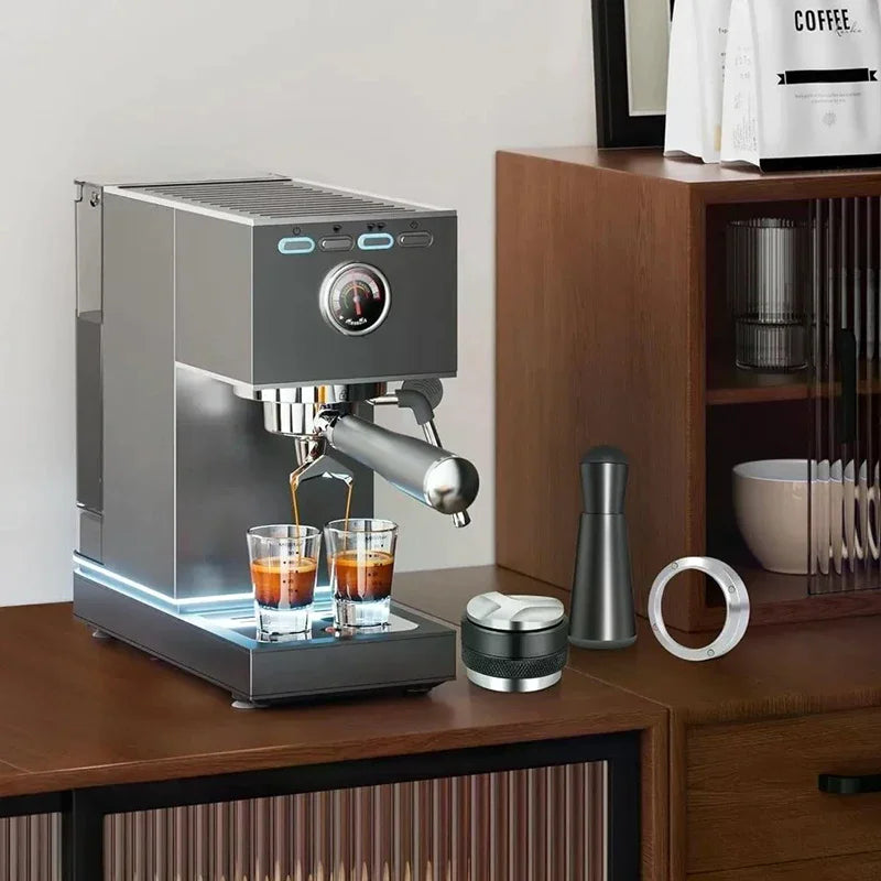 Coffee Enthusiast Set, 5PC Espresso Kit with Distributor, Tamper Leveler, WDT Tool, and Dosing Funnel, Suitable for 51/53/58 mm