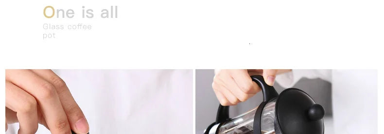 High-capacity 1L Share Coffee French Press Coffe Filter Coffee House Home Office Cafe Barista Tool Coffeepot Cold Brew Tea Maker