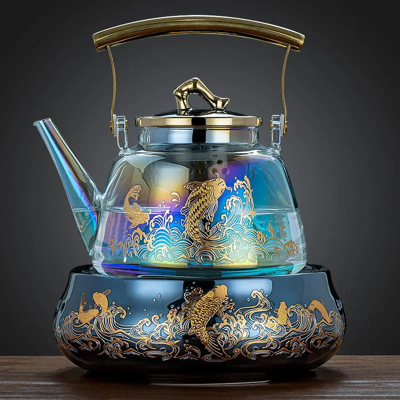 220V Electric ceramic tea pot glass tea pot water kettle tea brewing pot new small ceramic tea burner