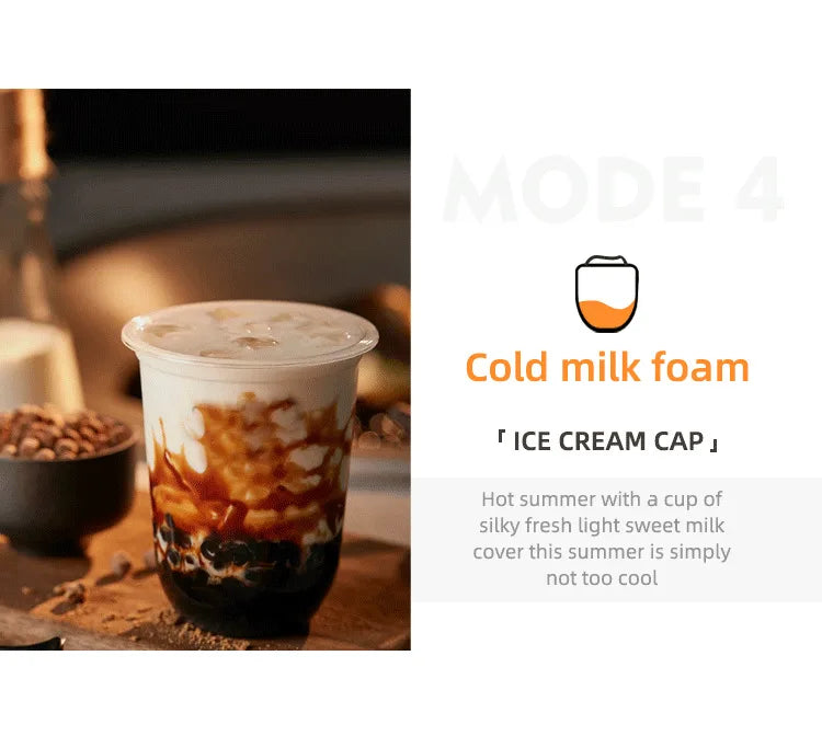 110V/220V Electric Milk Frother 4 In 1 Auto Mixer for Coffee Milk Foamer Machine Foldable handle Milk Heating Steamer Foamer