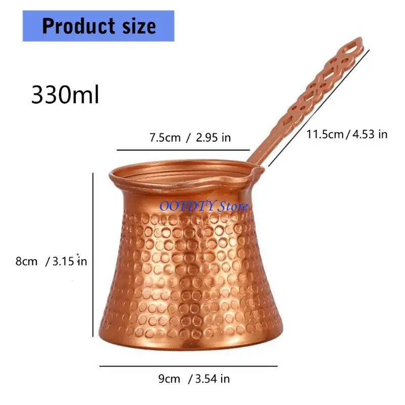 367A Traditional Handmade Metal Covered Coffee Maker Perfect For Home Or Coffee Shop