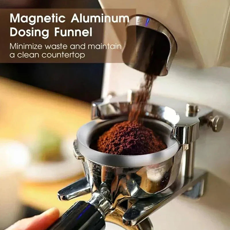 Coffee Enthusiast Set, 5PC Espresso Kit with Distributor, Tamper Leveler, WDT Tool, and Dosing Funnel, Suitable for 51/53/58 mm