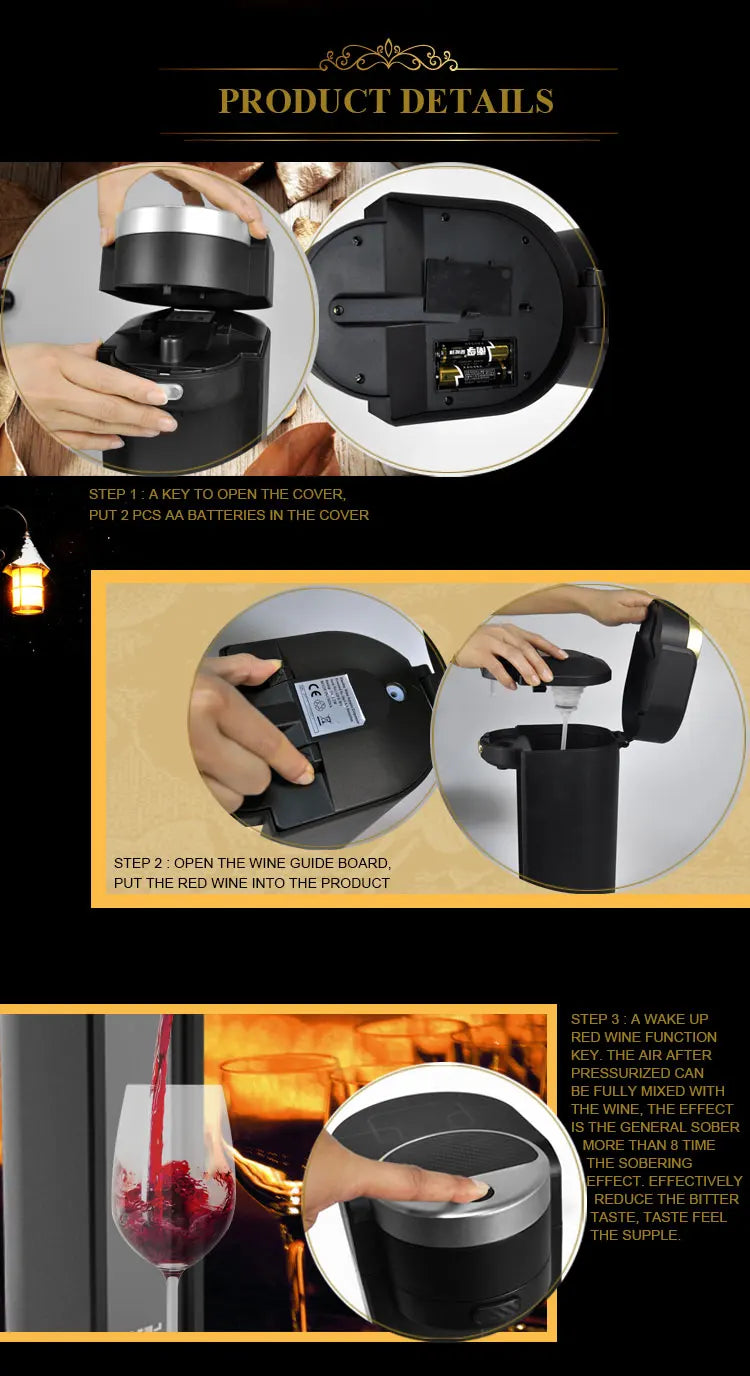 Electric Wine Decanter Best Sellers Electric Wine Aerator Dispenser
