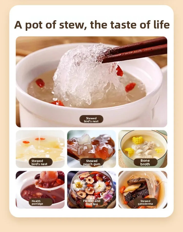 220V Geligao Automatic Double Boiler Health Kettle Thick Glass Multi Function Electric Tea Maker