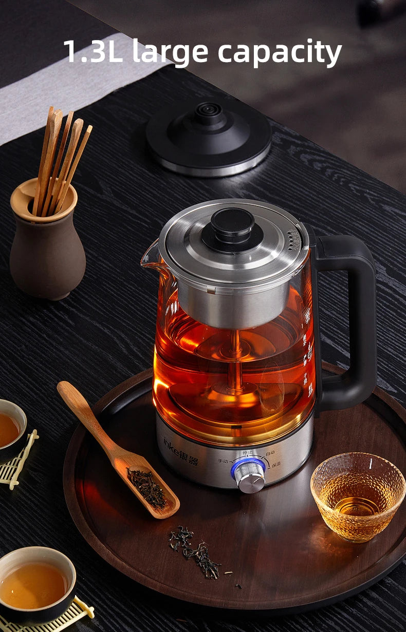 1.3L Electric Kettle Automatic Steam Spray Teapot with Filter Multifunctional Glass Teapots Thermo Pot Home Boil Water Kettle