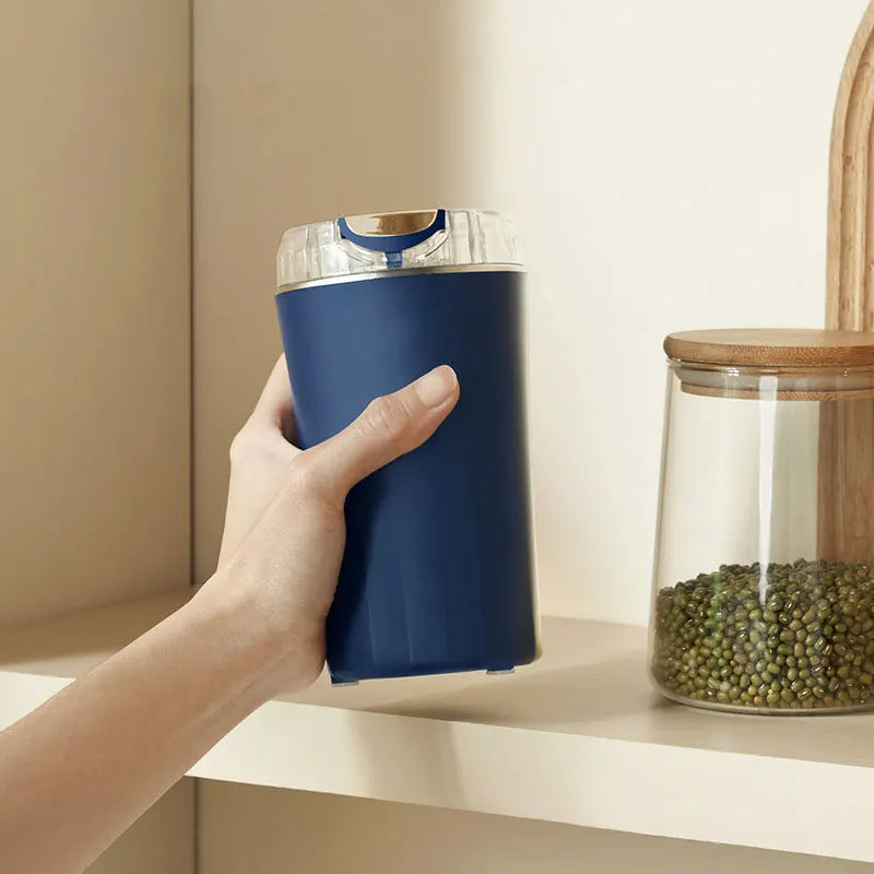2025 New Portable Coffee Grinder Household Small Grain Grinder 8 Knife Stainless Steel Nut Bean Grain Grinding Mixer