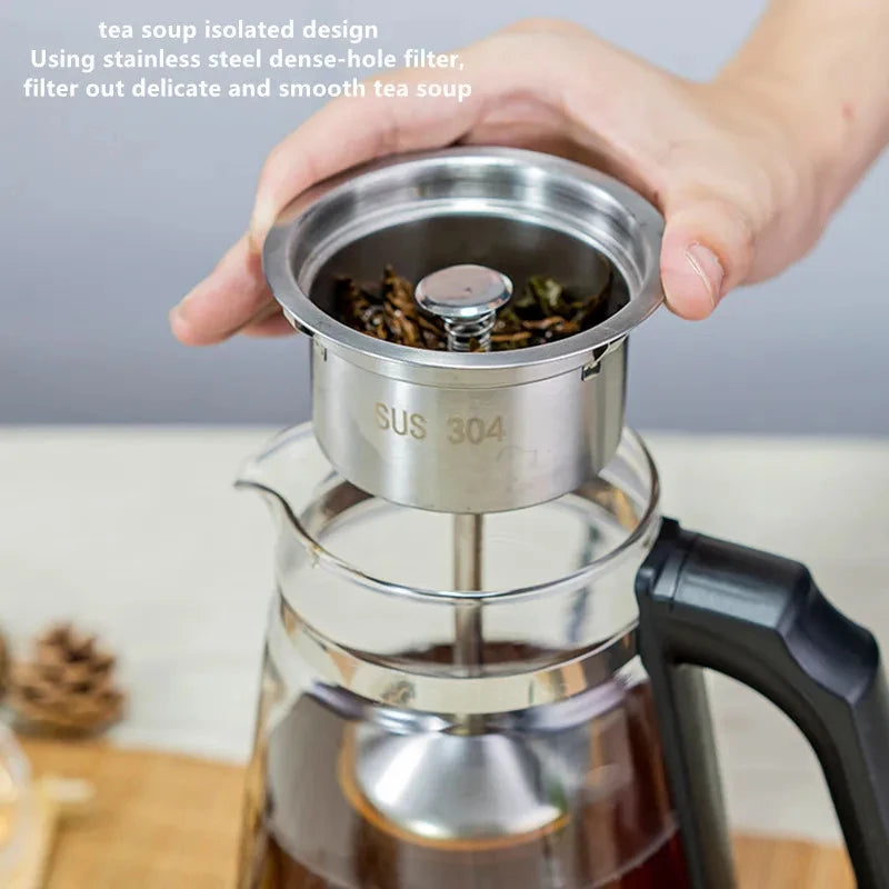 1.3L Electric Kettle Automatic Steam Spray Teapot with Filter Multifunctional Glass Teapots Thermo Pot Home Boil Water Kettle