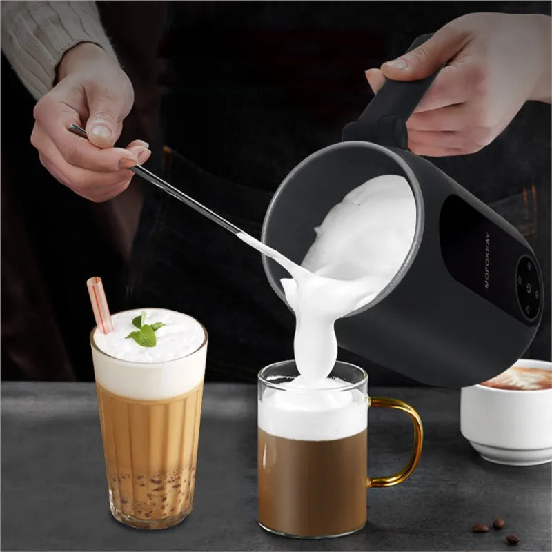 110V/220V Electric Milk Frother 4 In 1 Auto Mixer for Coffee Milk Foamer Machine Foldable handle Milk Heating Steamer Foamer