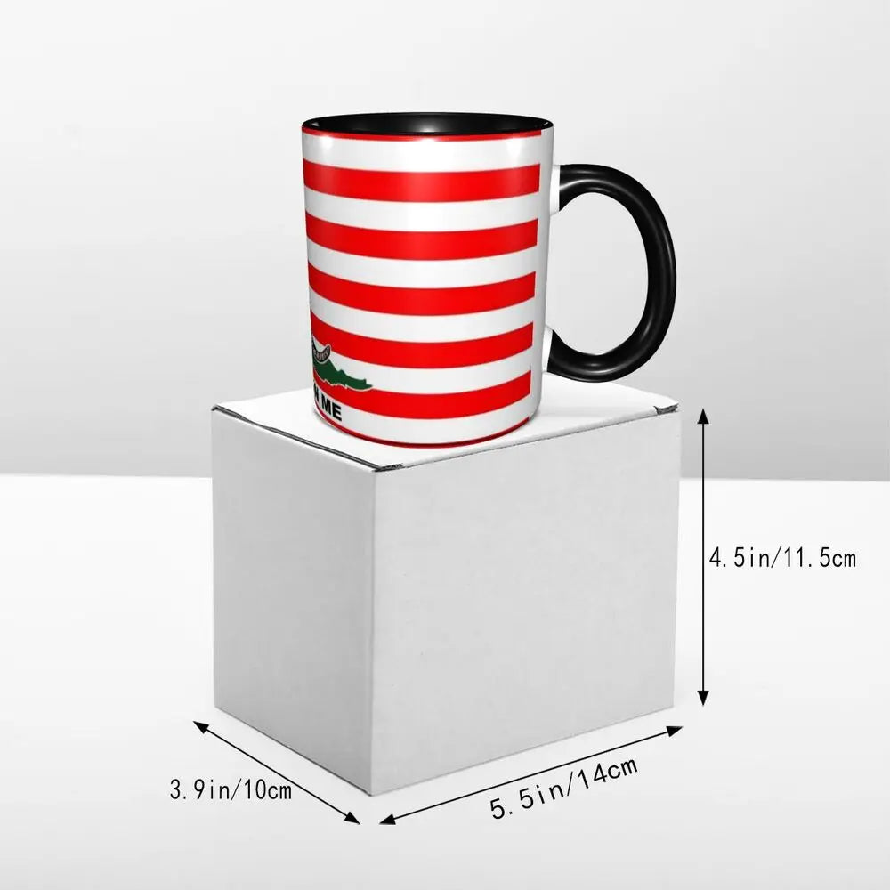 Dont Tread On Me Coffee Mug DIY Personalized Gadsden Flag Ceramic Mug Creative Present