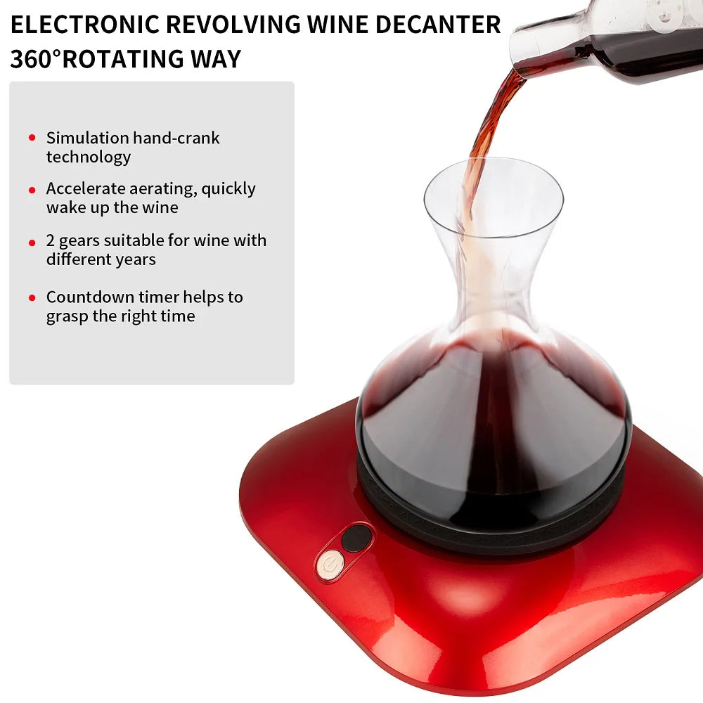 Intelligent Rechargeable LED Light Electric Decanter Wine Aerator with Innovative Features
