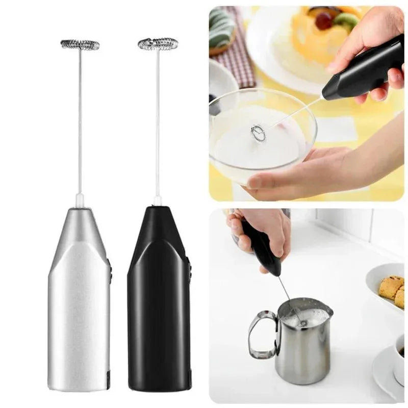 Mini Milk Frother Foamer Coffee Whisk Mixer Blender Handle Wireless Egg Beater Stirrer Cappuccino Maker Cooking