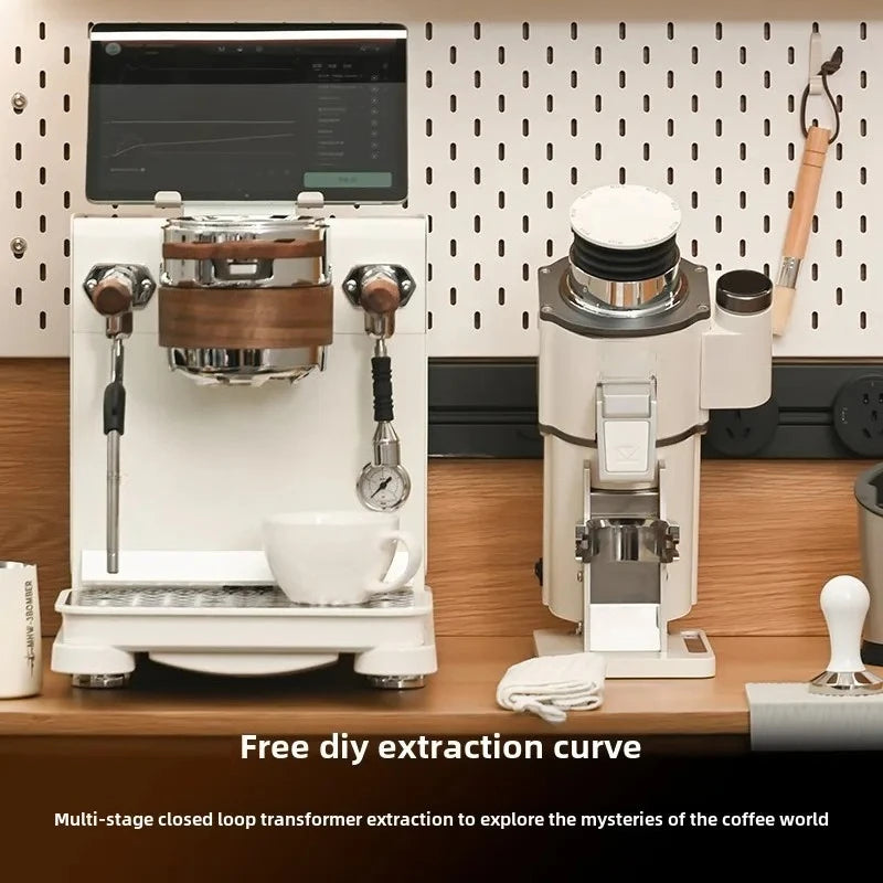 Coffee Maker Data-s,Water Tank Version 220V 50-60Hz, Italian Semi-automatic, 9Bar Dual Boiler,Pressure Swing Extraction,No paid