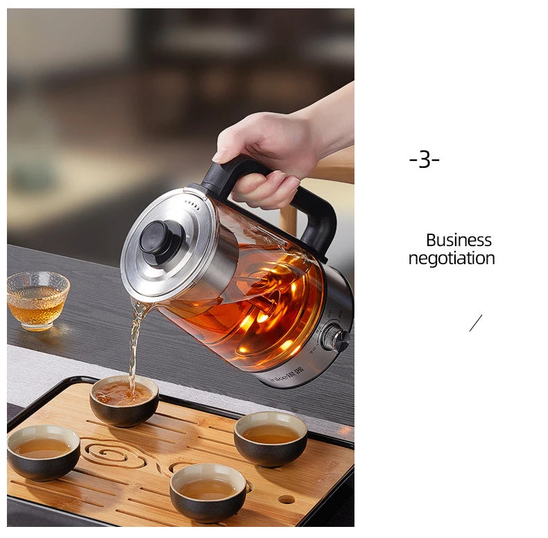 1.3L Electric Kettle Automatic Steam Spray Teapot with Filter Multifunctional Glass Teapots Thermo Pot Home Boil Water Kettle