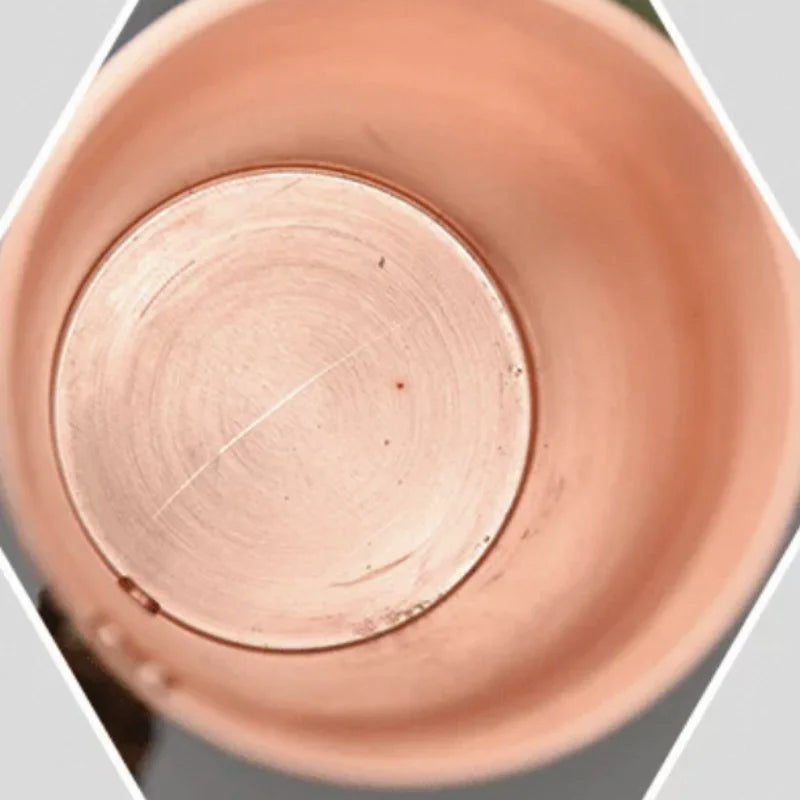 Handcrafted Pure Copper Beer Milk Mug Weave Handle Thickened Water Moscow Mule 400 ml Cup Dessert Cafe Drinkware Couple Gifts