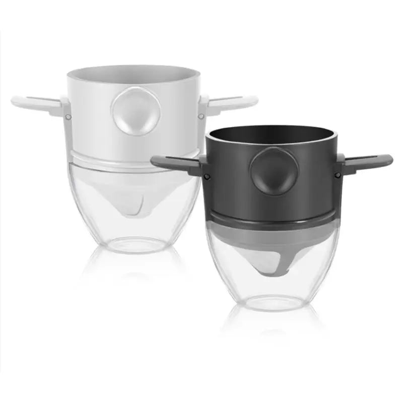 MEIMEI- Coffee Dripper Reusable Foldable Drip Coffee Filter with Holder Portable Coffee Maker for Office Home Travel Camp-A