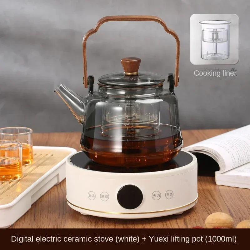 220V YANGZI Electric Tea Stove/Tea Boiler,Small Tabletop New Vintage Style, Ideal for Traditional Tea Ceremony CBW