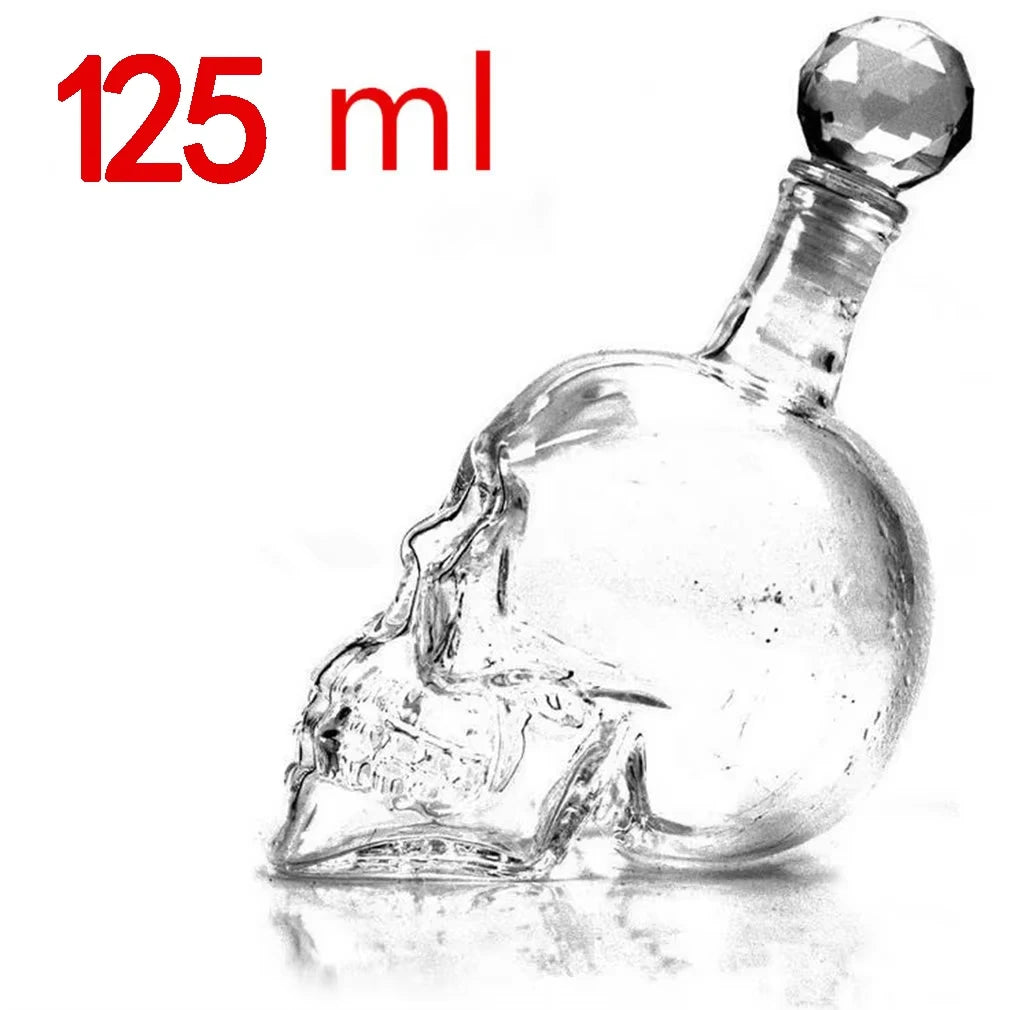Transparent Skull Glass Wine Decanter Set Whiskey Skull Shot GlassesSkeleton Wine Glass For Bar Family Halloween Decoration Mug