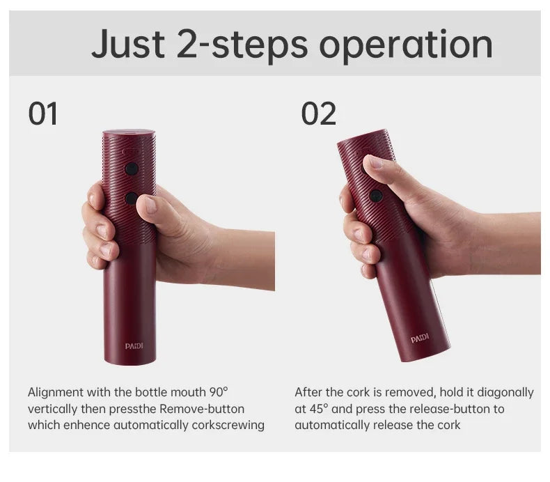 New Electric Wine Opener Portable USB Rechargeable Automatic Wine Bottle Corkscrew Cap Opener Kitchen Accessories Dropshipping