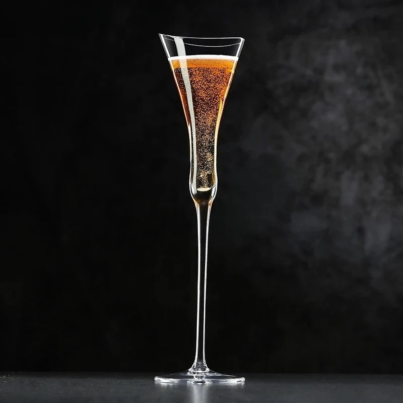 1/2PC Crystal Champagne Glasses Sparkling Wine Goblets Cinched Waist Wide Mouth Creative  Champagne Glasses Cocktail Glasses